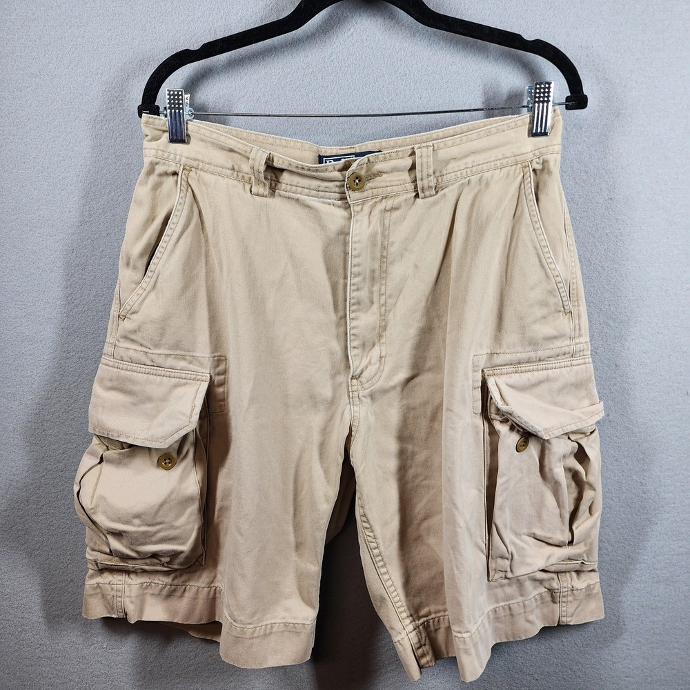 Ralph‎ Lauren Cargo Shorts Mens 32 Khaki Polo 67 Chino Utility Pockets Classic